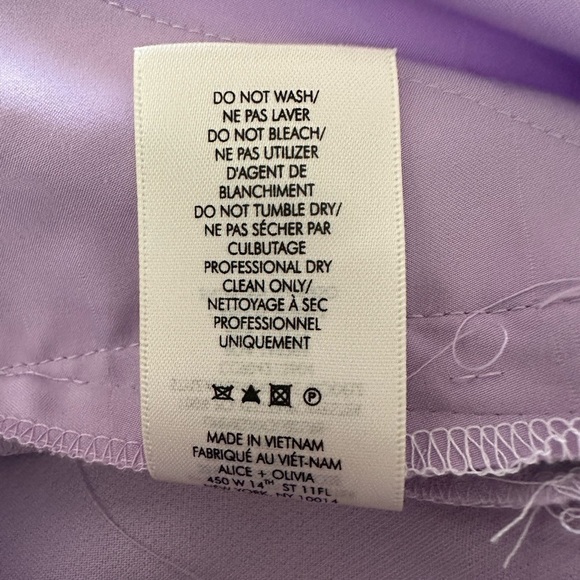 Alice + Olivia Lavender High Waisted Shorts Size 12 - Picture 7 of 7